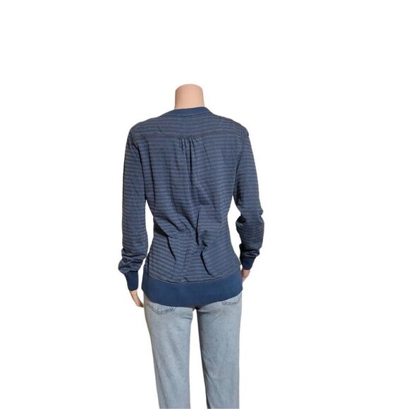 Pulp women's long sleeve v-neck button-down sapphire cardigan sweater L - Picture 3 of 4